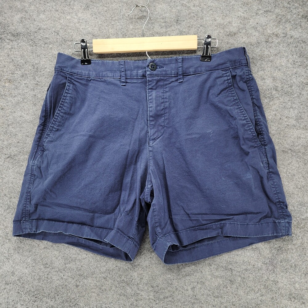 Abercrombie Fitch Shorts Womens Medium Blue Stretch Chino High Rise